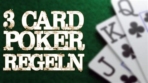 3 card poker erklärung